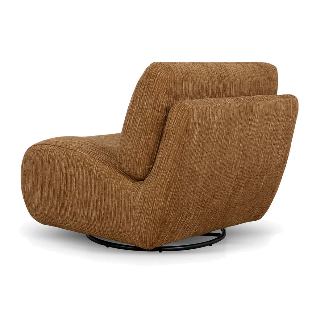 Swivel Lounge Chair - Honey Gold