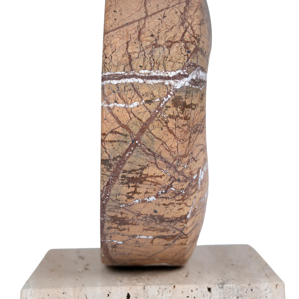 Halo Marble Sculpture - Coffee