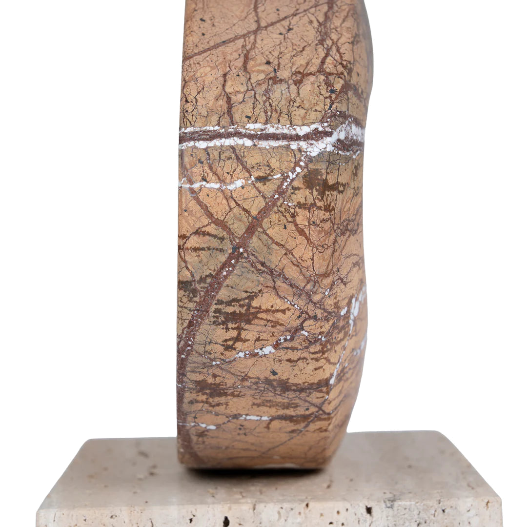 Halo Marble Sculpture - Coffee