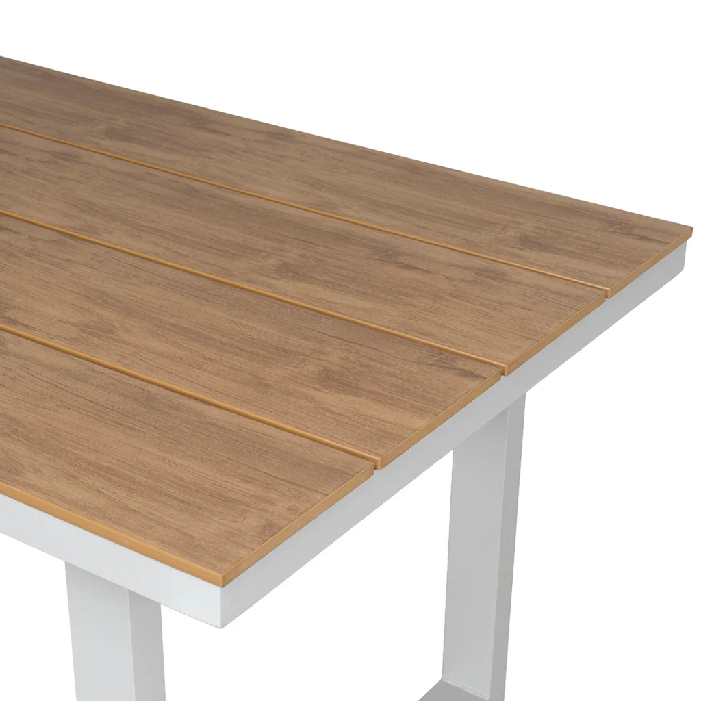 1.6m Sand White Outdoor Dining Table - Natural