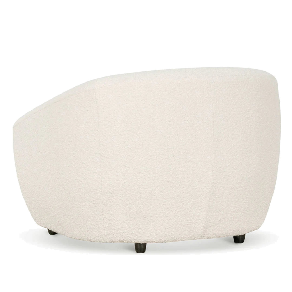 Armchair - Ivory White Boucle
