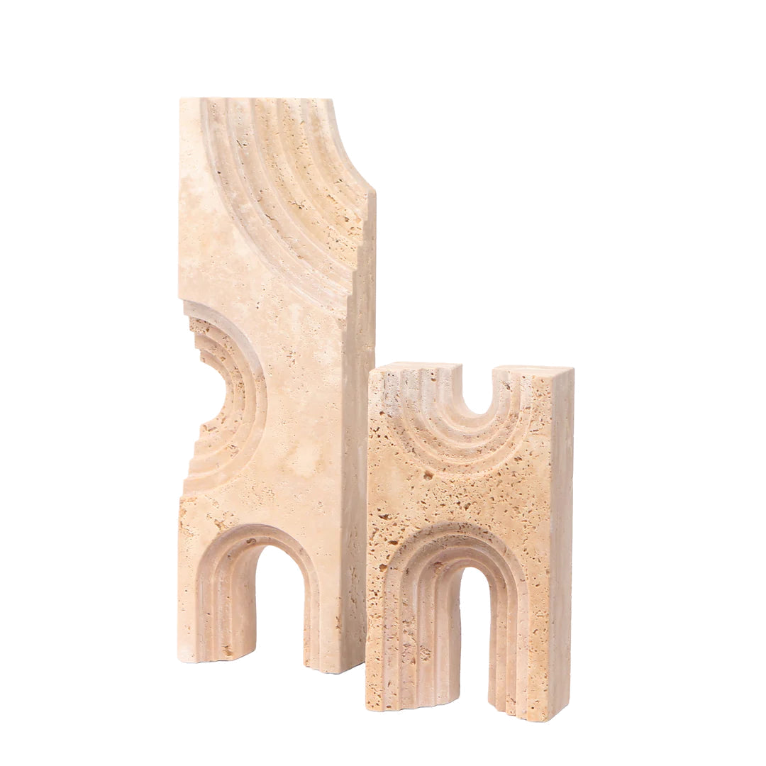 Carved Marble Sculpture - Beige
