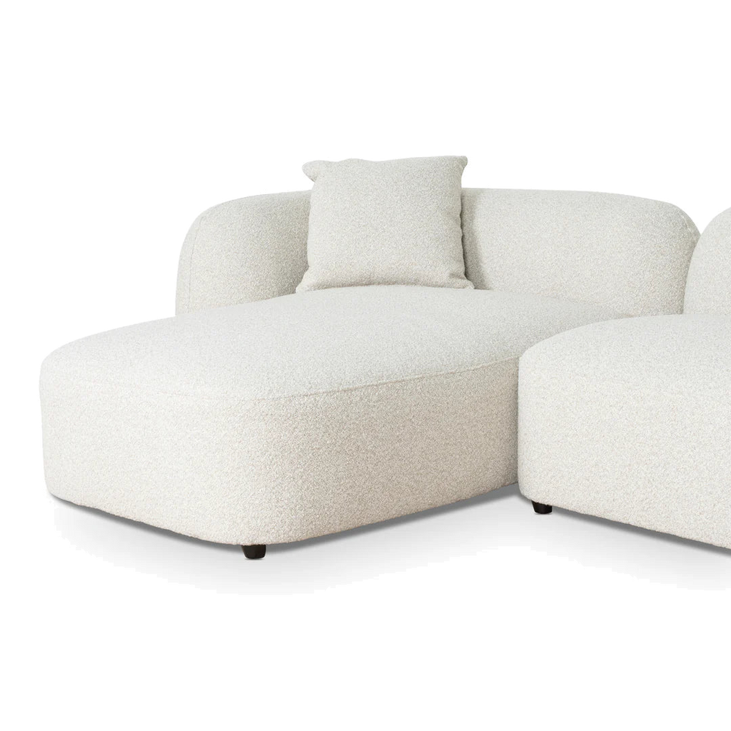 3 Seater Left Chaise Sofa - Oatmeal Beige