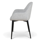Fabric Dining chair - Silver Grey (Set of 2)