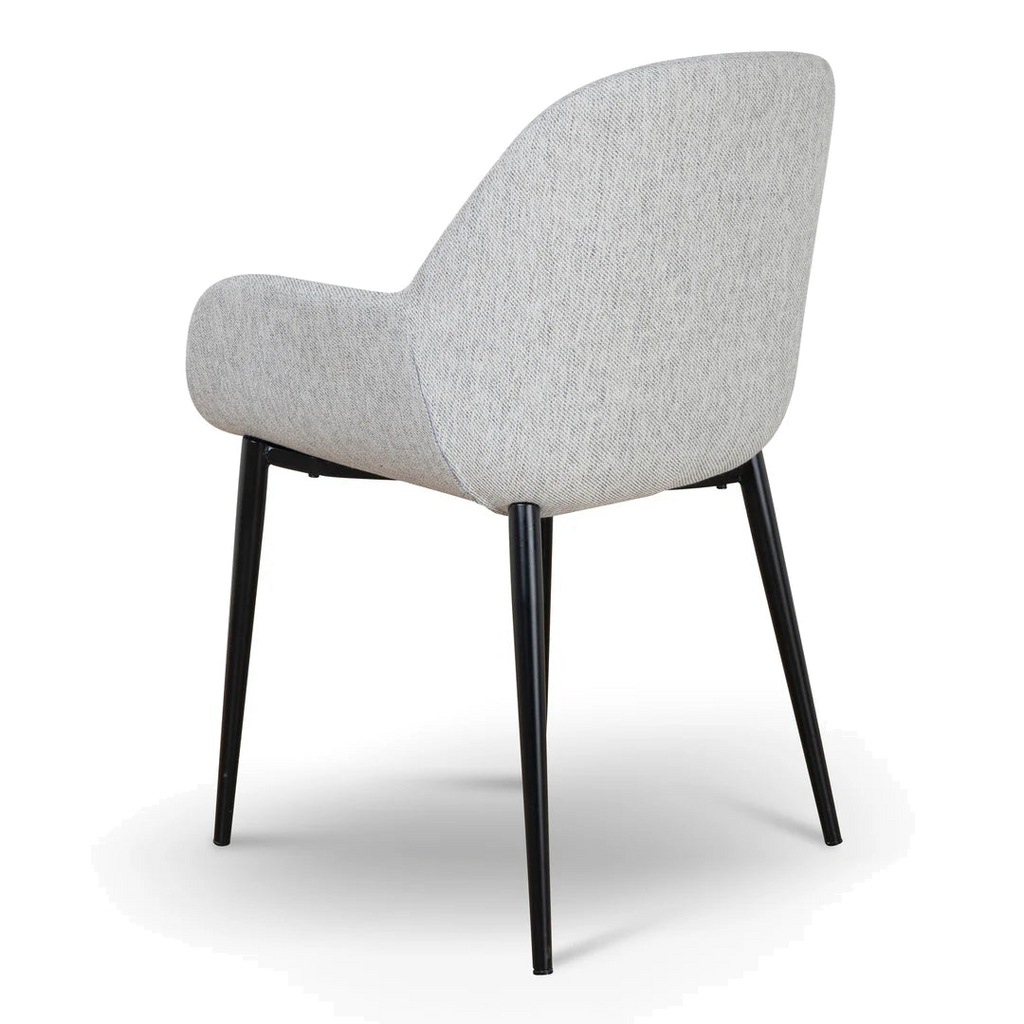 Fabric Dining chair - Silver Grey (Set of 2)