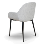 Fabric Dining chair - Silver Grey (Set of 2)