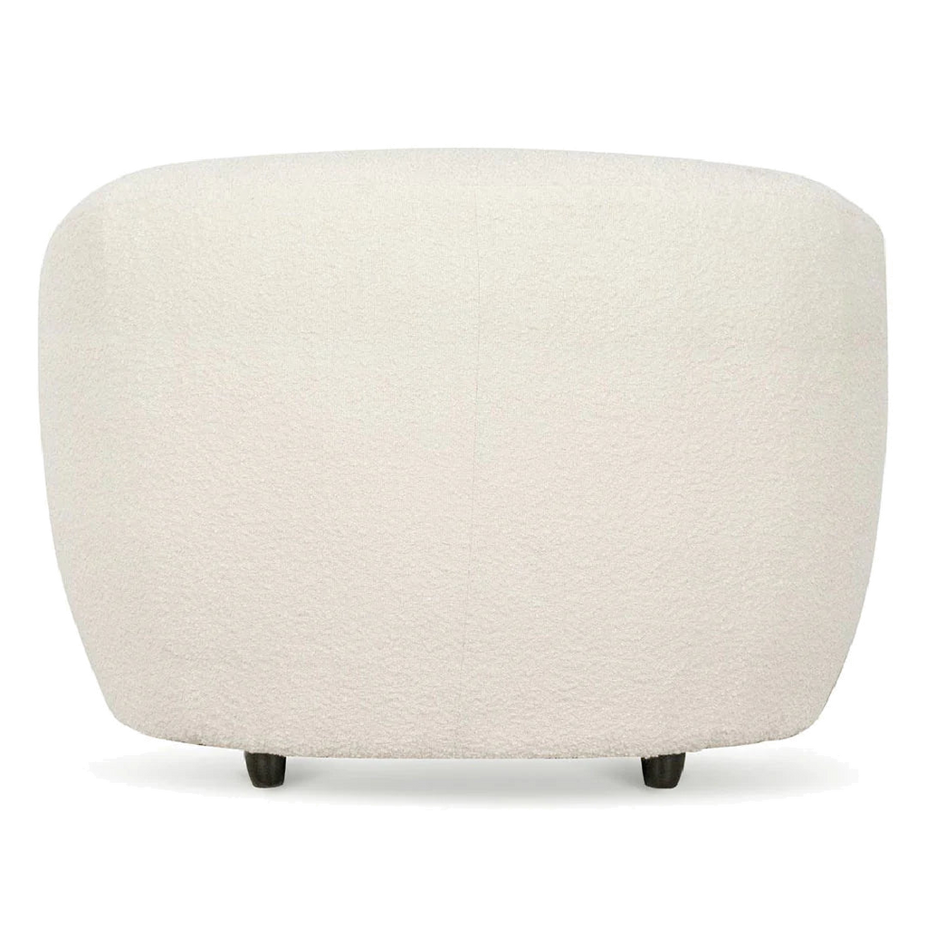 Armchair - Ivory White Boucle