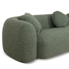 3 Seater Right Chaise Sofa - Amazon Green