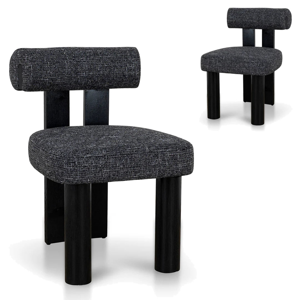 Black Dining Chair - Field Charcoal (Set of 2)