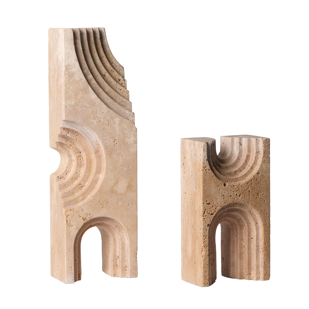 Carved Marble Sculpture - Beige
