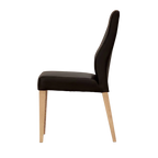 Highland Dining Chair - Black PU Leather