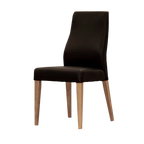 Highland Dining Chair - Black PU Leather