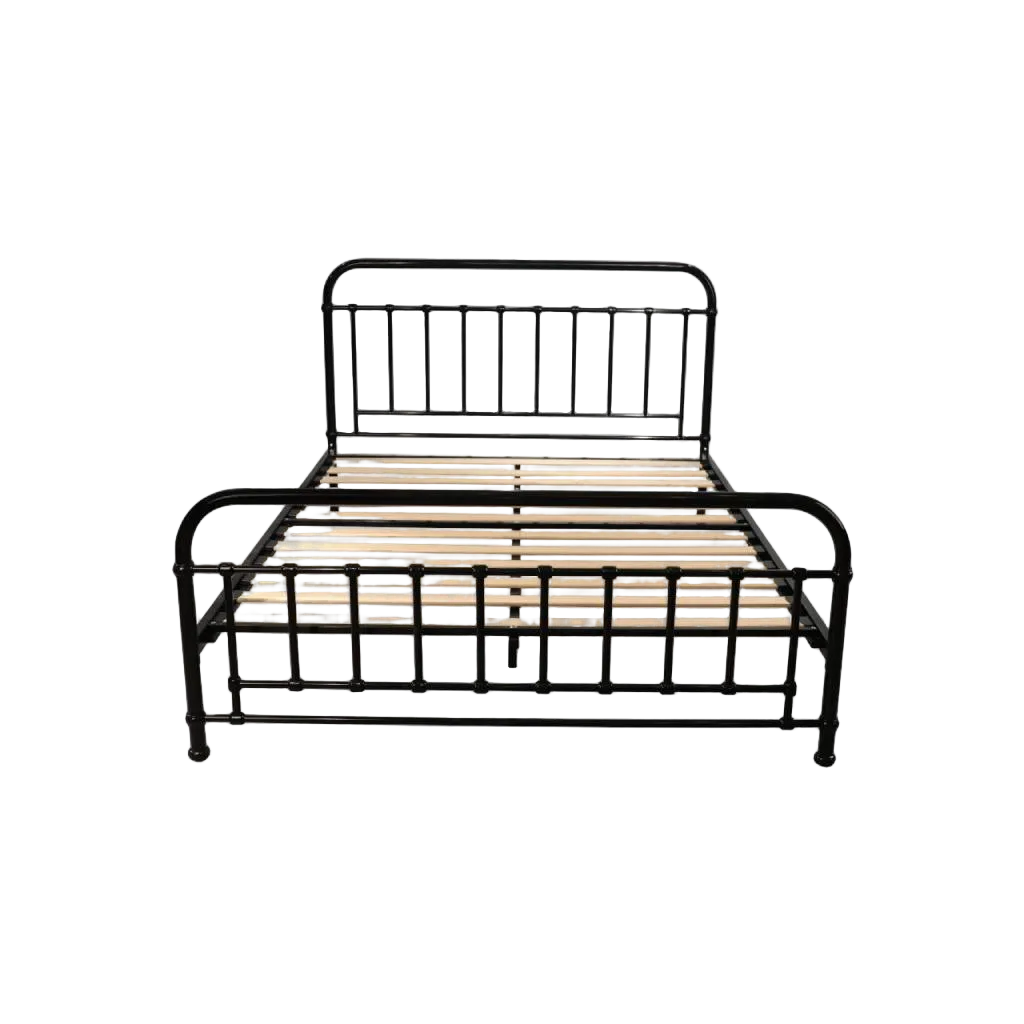 Akira Queen Metal Bed black