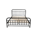 Akira Queen Metal Bed black