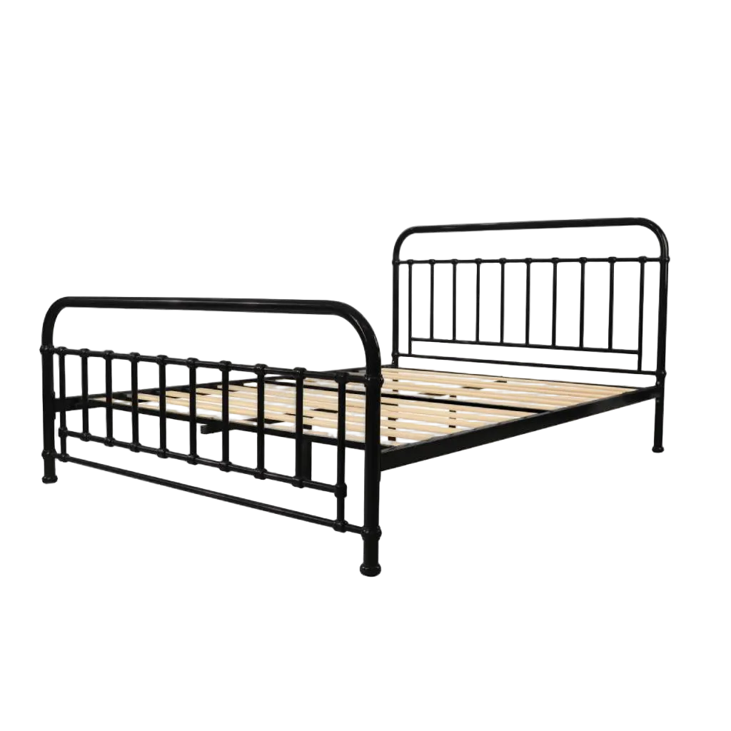 Akira Queen Metal Bed black