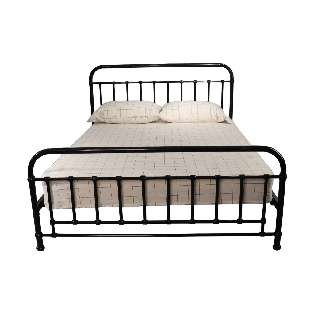 Akira Queen Metal Bed black