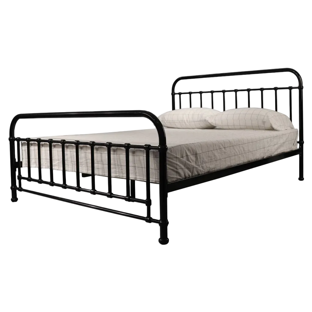 Akira Queen Metal Bed black