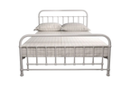Akira Queen Metal Bed white