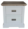 Folkestone 2 Drawer Bedside Table - Multicolour