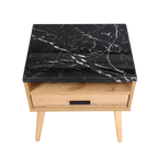 Marcello 1 Drawer Bedside Table - Wotan Oak