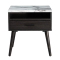 Marcello 1 Drawer Bedside Table - Espresso