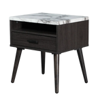 Marcello 1 Drawer Bedside Table - Espresso