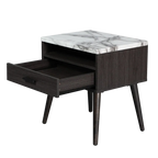 Marcello 1 Drawer Bedside Table - Espresso
