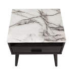 Marcello 1 Drawer Bedside Table - Espresso