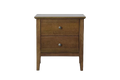 Marina 2 Drawer Bedside Table - Smoke