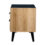 Thelma 2 Drawer Bedside Table - Riviera Oak