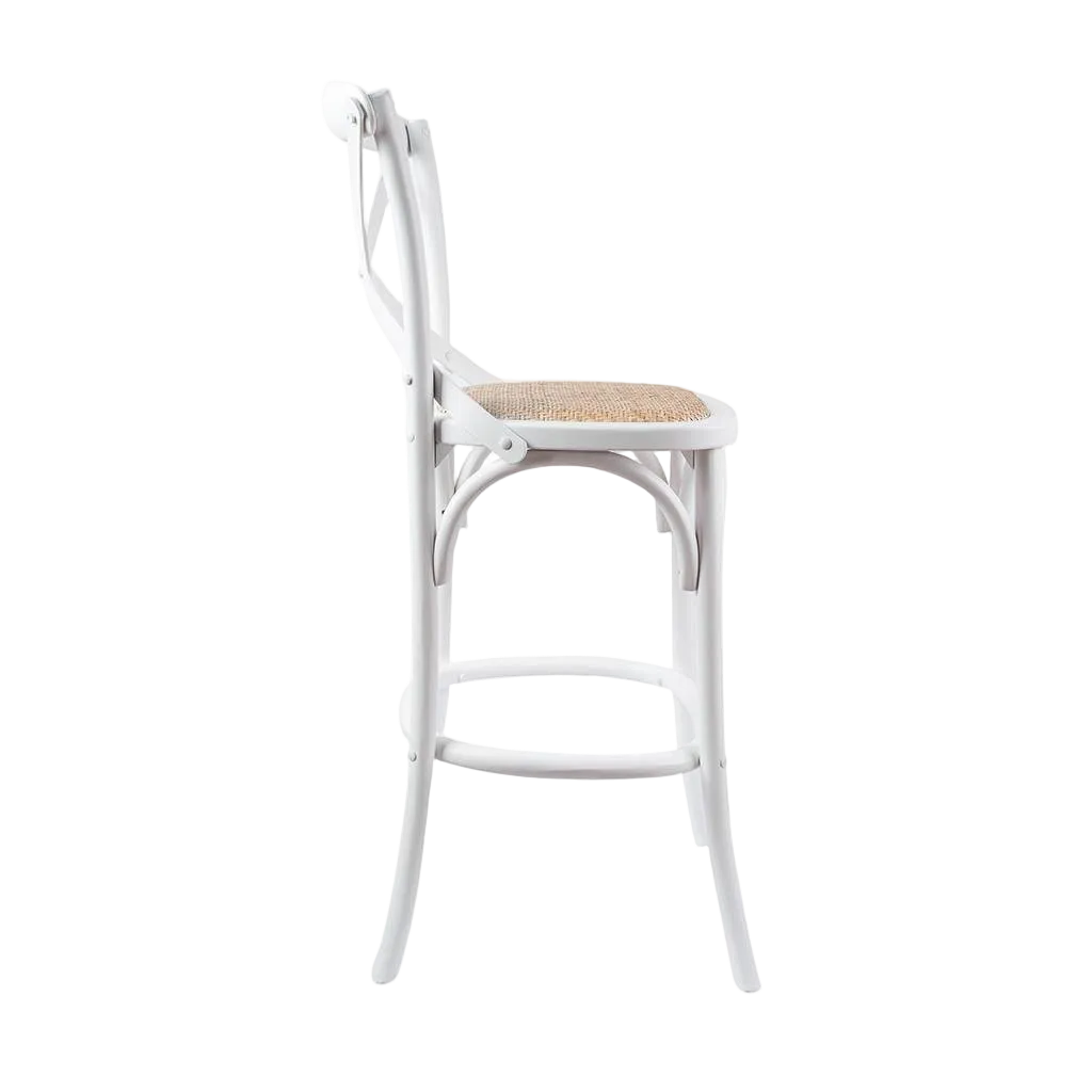 Cafe Bar Stool - White