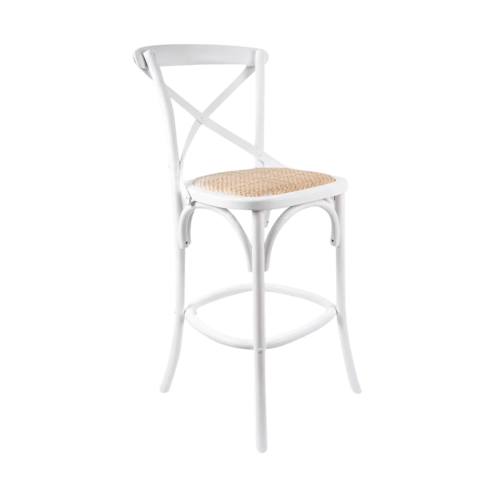 Cafe Bar Stool - White