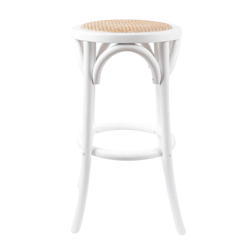 Cafe Kitchen Stool - White