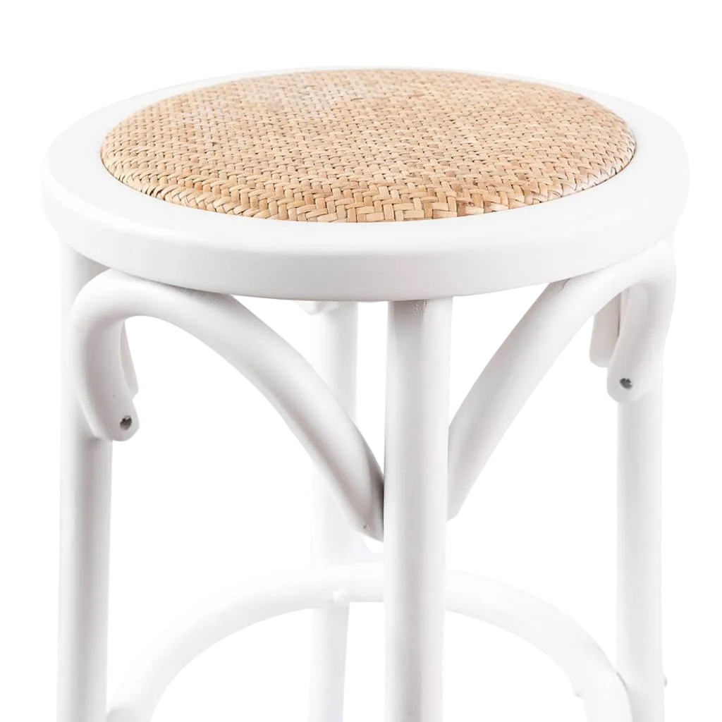 Cafe Kitchen Stool - White
