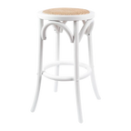 Cafe Kitchen Stool - White