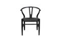 Ella Wishbone Dining Chair - Black