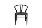 Ella Wishbone Dining Chair - Black