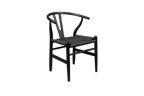 Ella Wishbone Dining Chair - Black