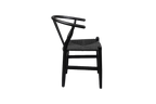 Ella Wishbone Dining Chair - Black