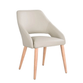 Rico Leather Dining Chair - Wheat