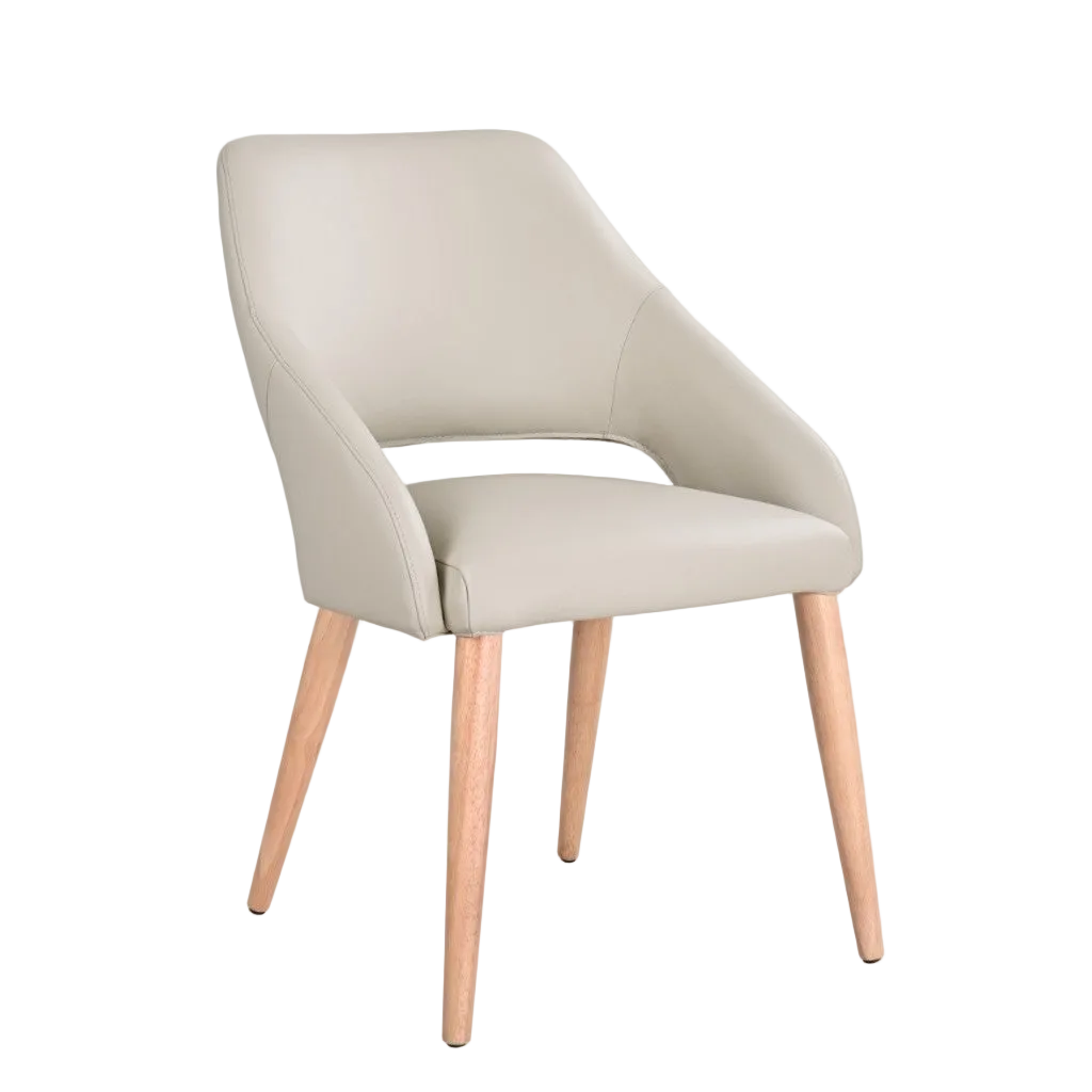 Rico Leather Dining Chair - Wheat