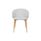 Saturn Fabric Dining Chair - Taupe Oak