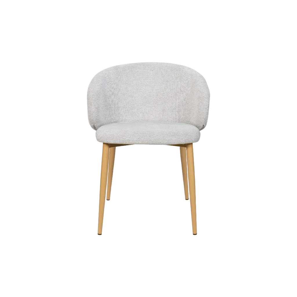 Saturn Fabric Dining Chair - Taupe Oak