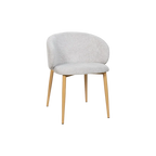 Saturn Fabric Dining Chair - Taupe Oak