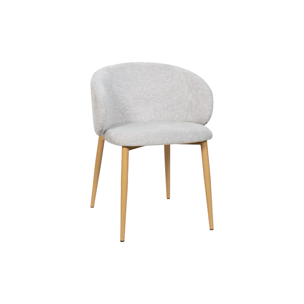 Saturn Fabric Dining Chair - Taupe Oak