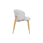 Saturn Fabric Dining Chair - Taupe Oak