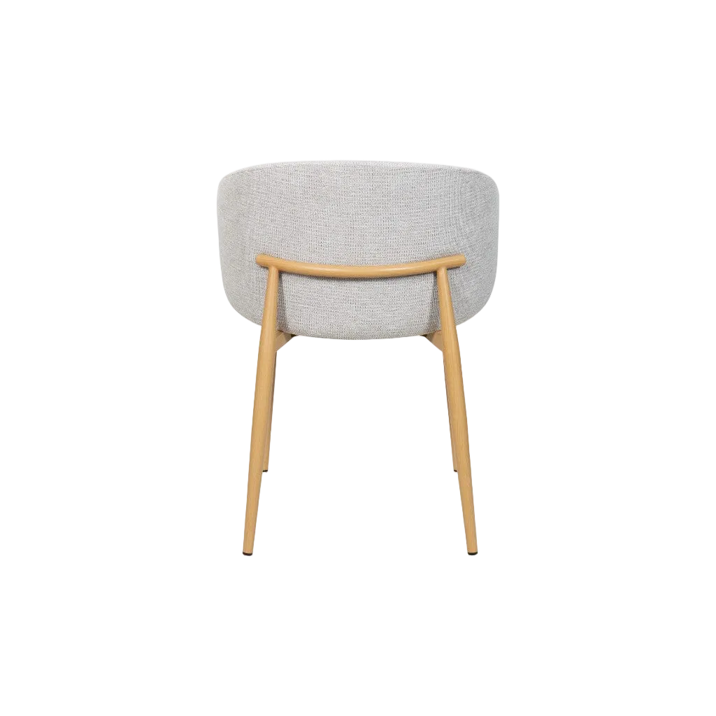 Saturn Fabric Dining Chair - Taupe Oak