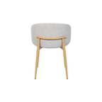 Saturn Fabric Dining Chair - Taupe Oak
