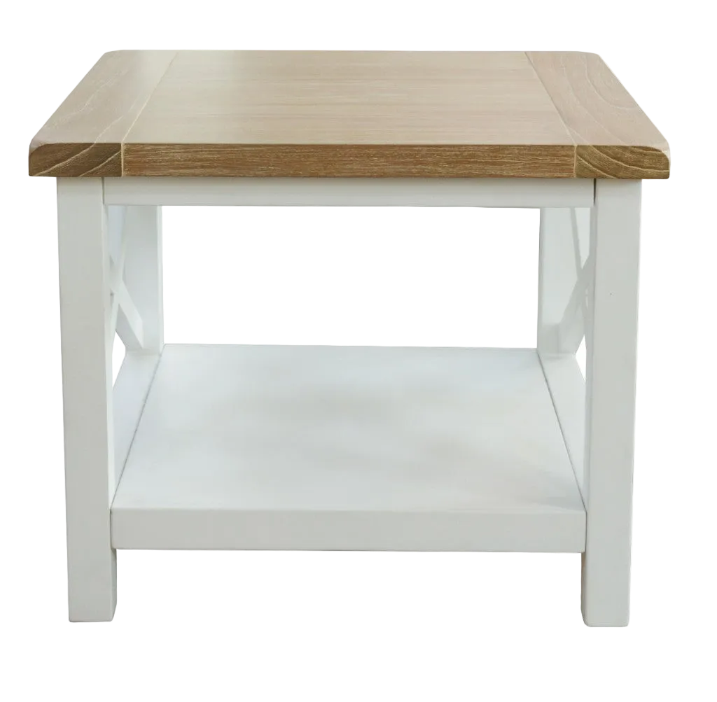 Shellwood Lamp Table - Oak White