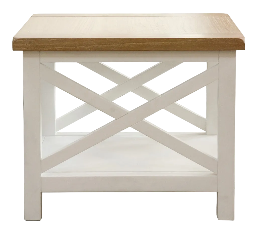 Shellwood Lamp Table - Oak White